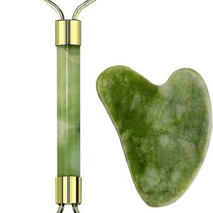 Gua Sha Face Roller |Green Stone For Under Eye