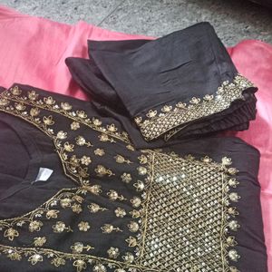 Black Kurta Set