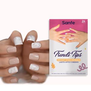 Sanfe - Stick On Nails - Cocoa Moca