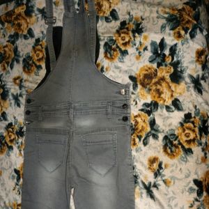 Grey Colour Dungaree