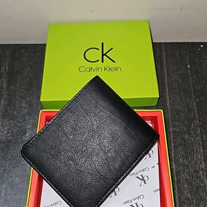 Calvin Klein Leather Wallet ( BLACK )