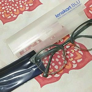 Lenskart BLU Screen Glasses Half Rim Clubmaster