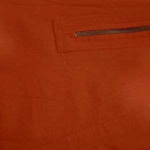 Coller Kurti Orange In Colour