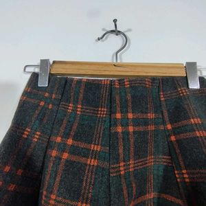 Charcoal Checks Skirt (Women's)