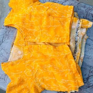 Saree With Blouse For Women 🥻