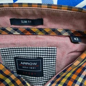 Arrow Multicolor Full Sleev Formal Shirt (42)