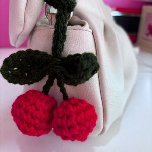 Crochet Cherry Charm!!