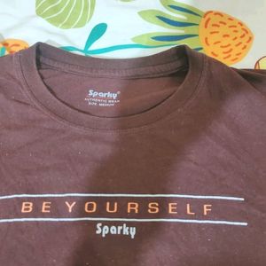 Unisex Brown Sparky T-Shirt