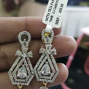 Cz Stones Brand New Earrings