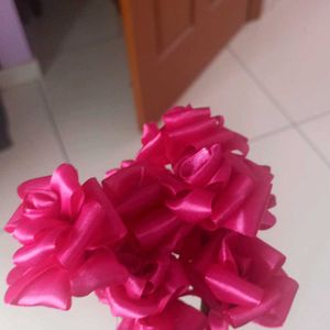 Hand Made Satin Ribbon Roses