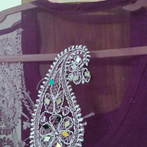 New Chikankari Kurti With Inner