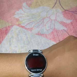 LADIES TOUCH SCREEN STEEL WATCH