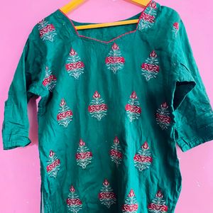 Green Colour Kurti