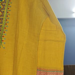 Negotiable Woman Mustard Straight Kurti