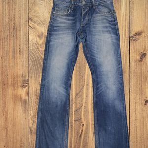 High Waist Blue Denim Jeans