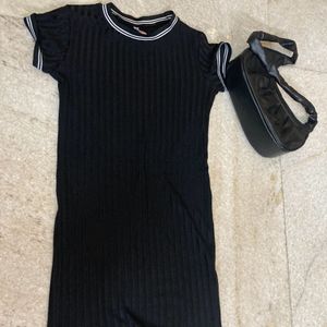 Black Mini Bodycon Dress