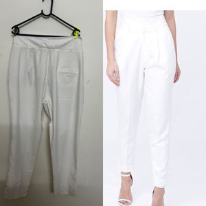 White Colur Formal Trousers