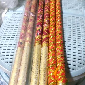 Garba Sticks.. 3 Pair..Dandiya For Navratri New