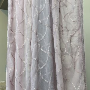 Brand New Lavender Chiffon Dupatta