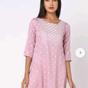 AVAASA MNM LAVENDER STRAIGHT KURTA