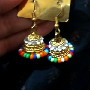 Multi Colour Jhumka