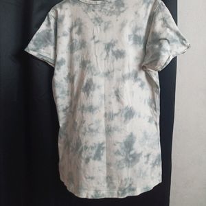 Tie And Dye White Grey Zudio T Shirt