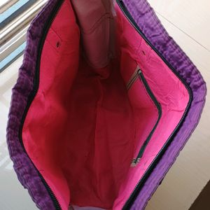 Purple Handbag For Daily Use.