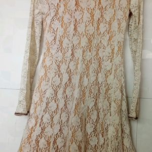 Off White 🤍Anarkali Short Kurta