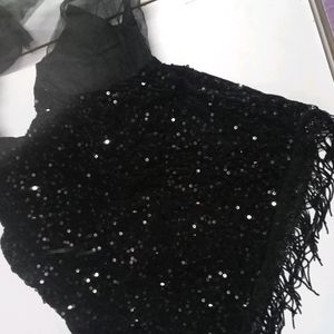 Black Choli Skirt