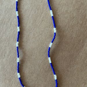 Blue White Beads Chain