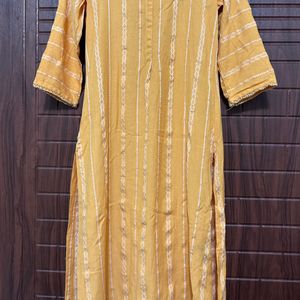 Biba Yellow Kurta