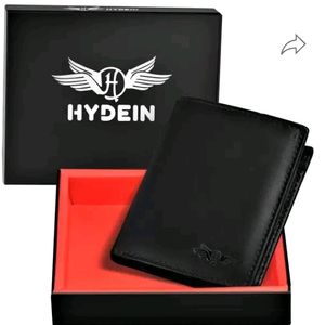 Mens Trendy Geniune Leather Black Wallet