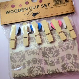 Wooden ❤️ Clips  !! STEAL DEAL!!