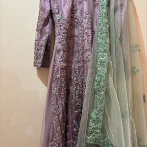 Engagement/party Wear Gown With Dupatta
