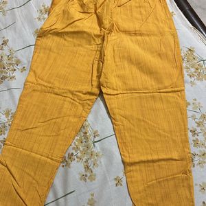 Mustard Kurta Set