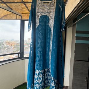 Blue Ethnic Kurti For Wedding And Festivals