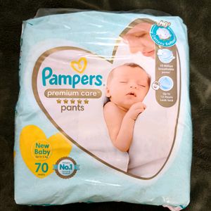 👶🏻PAMPERS NEWBORN DIAPERS 70 Pc SEALED PACKAGE❗