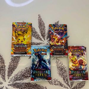 Pack Of 4 Obsidian Flames & Paldean Fates