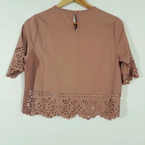 Peach Cut Work Top ( Women's)