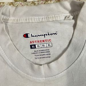 Champion Original Unisex White LA Logo T-shirt