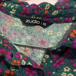 Zudio Crop Floral Multicoloured Shirt