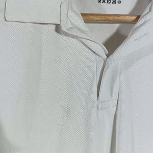 White Plain Casual T-Shirt (Men)