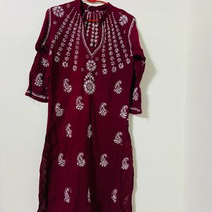 Chikankari kurta (Negotiable Price)