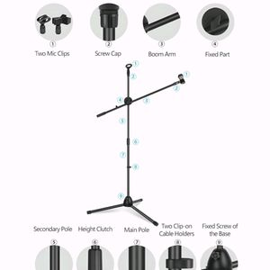 Powerpak MS-1001 3 Leg Boom Microphone Stand