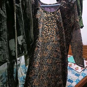 Pretty Green Kurta Palazzo Set