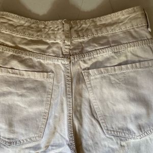 zara cargo jeans beige color