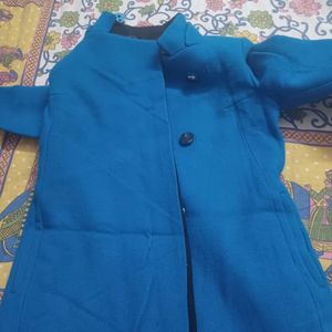 Beautiful Blue Long Cort For Women's