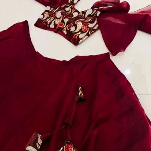 Maroon Trendy Lehenga Choli