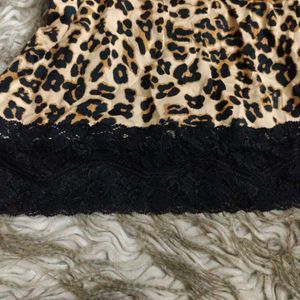 Y2k Bustier Cheetah Print Top