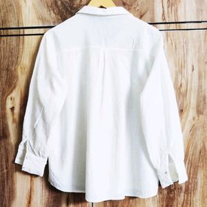 White Designer Shirt Size-40-42